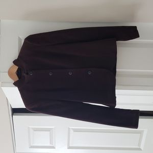 Vintage y2k Brown Velvet Mandarin Colar Jacket Size L